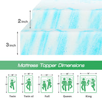 Cooling Gel Mattress Topper for Truck Sleepers