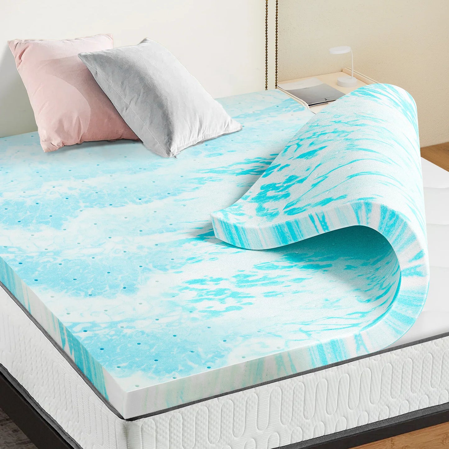 Cooling Gel Mattress Topper for Truck Sleepers